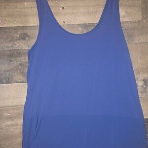 Lilly Pulitzer Luxletic Tank top  BLUE  XL  NO INSERTS